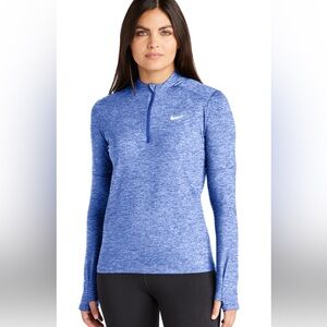 Nike Women's Dri-FIT Element 1/2-Zip Top XS in Royal Heather Blue